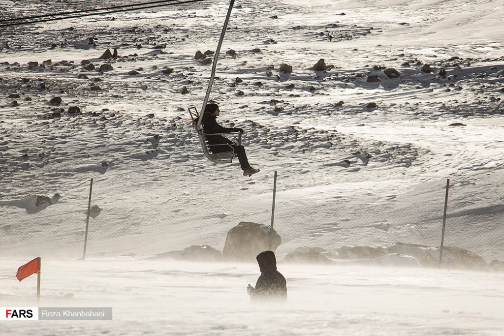 پیست اسکی آلوارس در دامنه های مرتفع سبلان