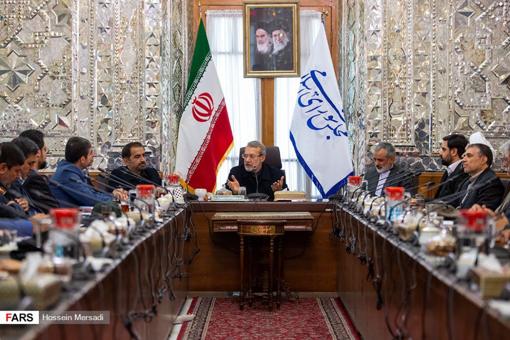 دیدار اعضای ستاد شورای عالی هماهنگی تبلیغات اسلامی با رئیس مجلس