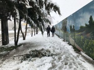 بارش برف در کرمانشاه