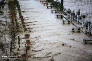 سیلاب و آبگرفتگی در ساری