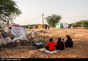 آخرین وضعیت اهالی روستای سیل زده خسرج – خوزستان