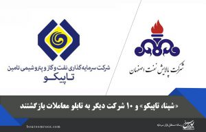 «شپنا، تاپیکو» و ۱۰ شرکت دیگر به تابلو معاملات بازگشتند