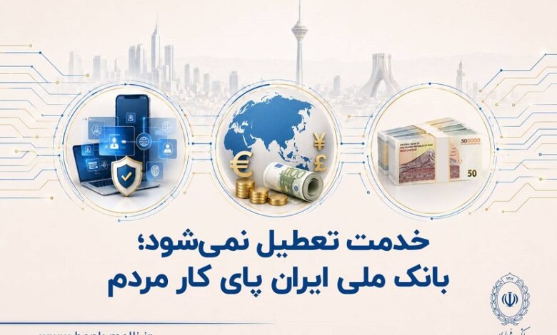 خدمات غیرحضوری بانک ملی