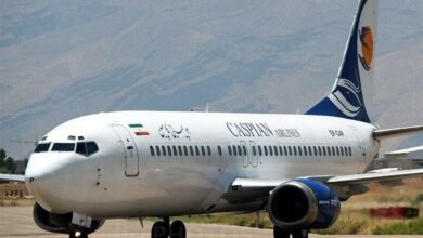 توقیف هواپیمای کاسپین