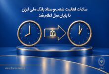 ساعات کاری شعب