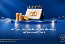 تسهیلات ازدواج بانک