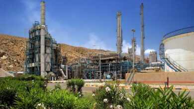 گاز خوراک در پتروشیمی شیراز